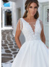 Beaded White Satin Lace Fringe Wedding Dress Beaded White Satin Lace Fringe Wedding Dress